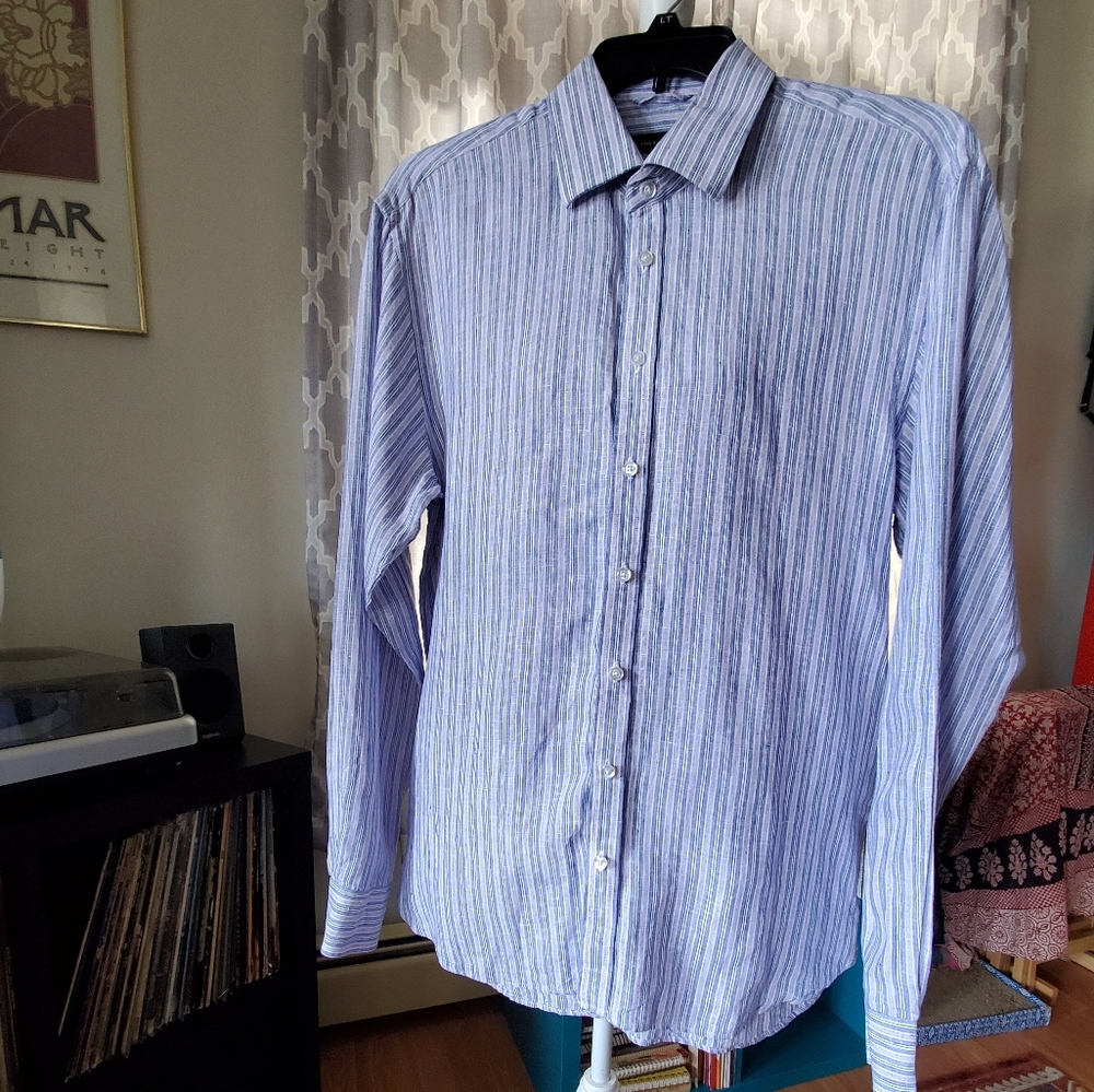 Saks Fifth Avenue 100% Linen Button-down